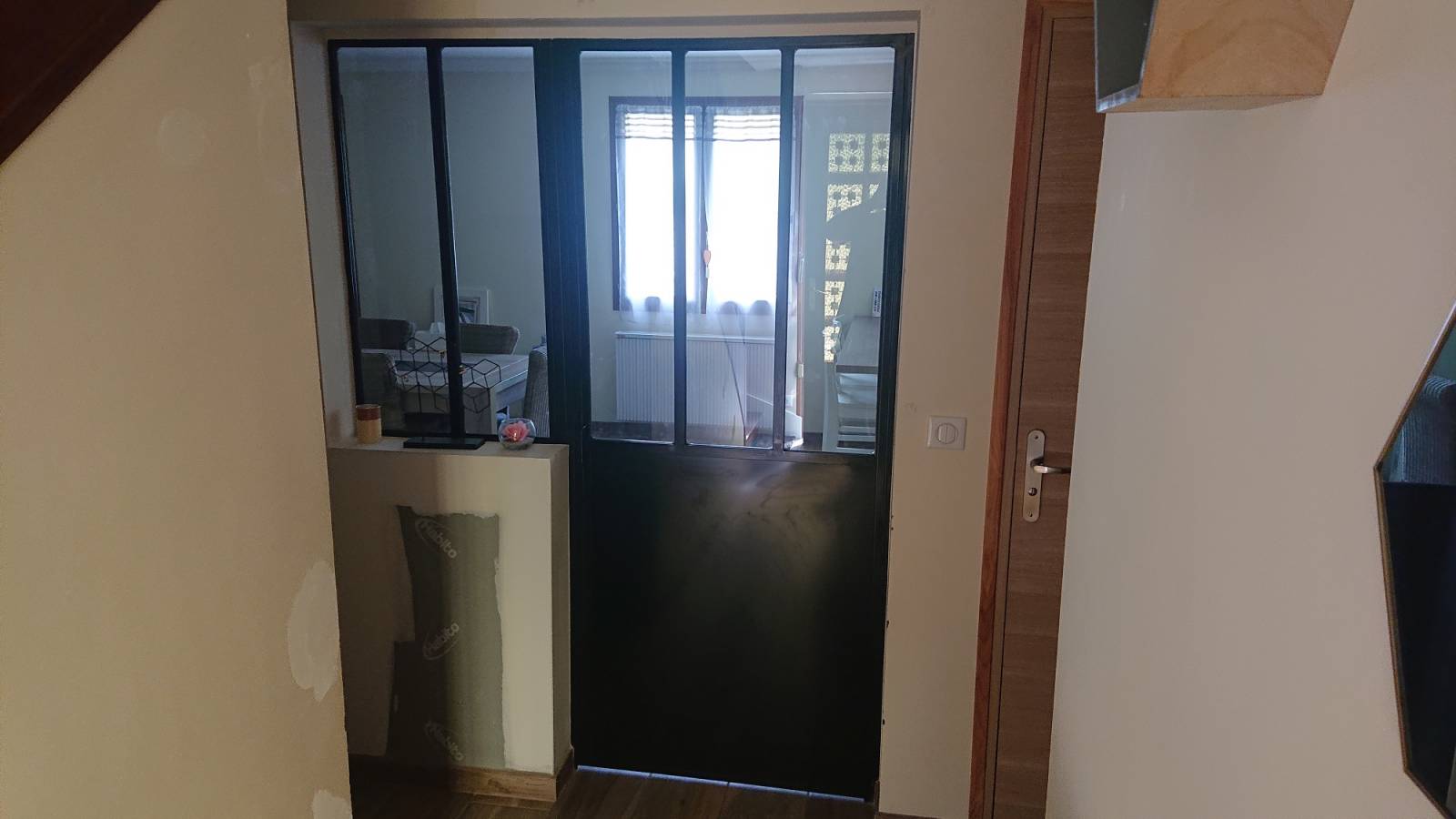 Installation de verrière d'intérieur à Taverny proche Franconville 95. 