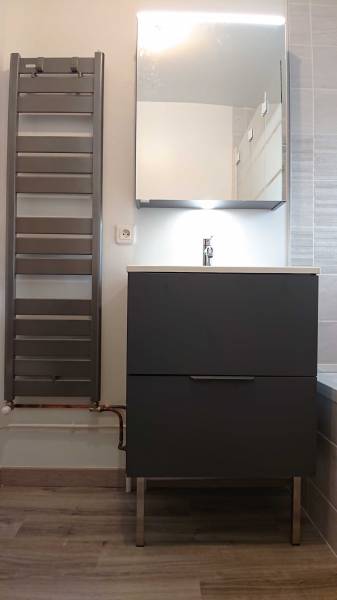 Rénovation complète d’une salle de bain avec baignoire, Le Plessis Bouchard 95130