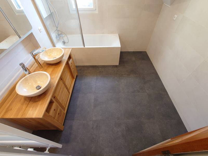 Rénovation d'une salle de bain ambiance 