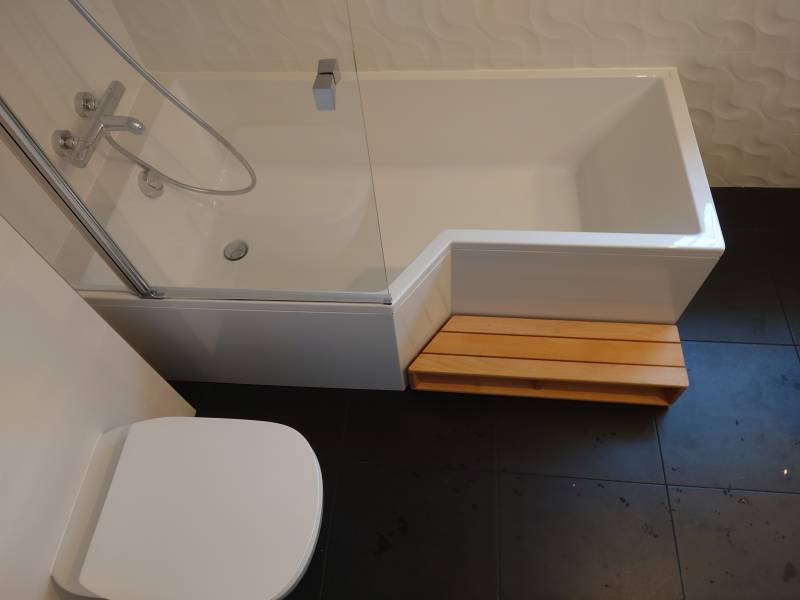 Rénovation complète d’une salle de bain avec WC dans un appartement à Saint leu la foret 95320